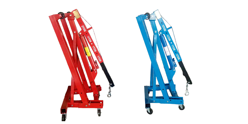 Wie genau hebt ein hydraulischer Motorkran einen Motor einfach an?